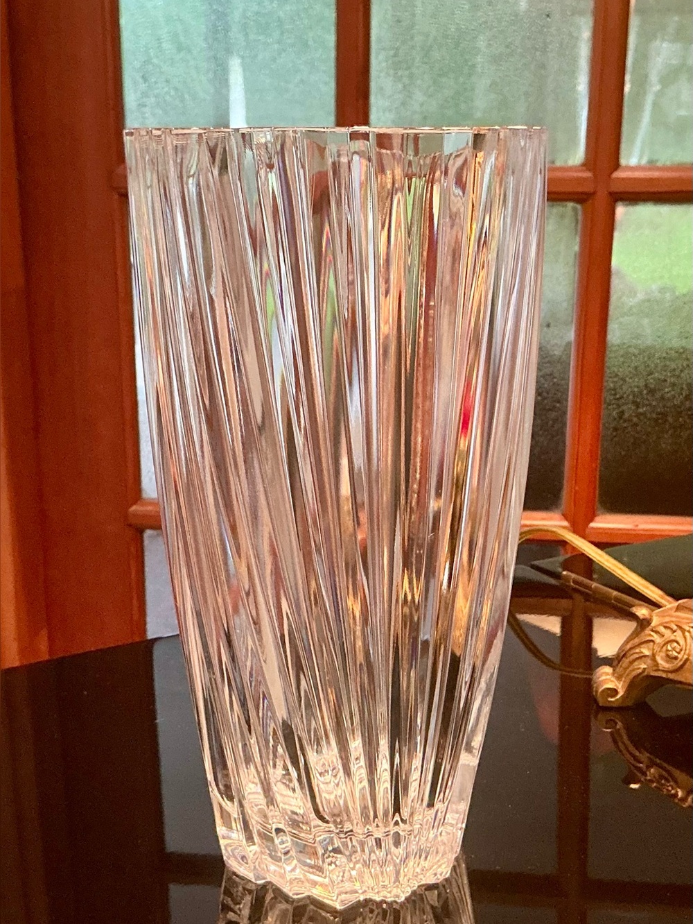 Vintage Cristal D Arques crystal vase